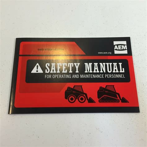 aem skid steer safety manual|Skid Steer Loader Safety Manual .